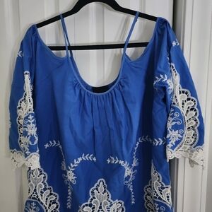 Cynthia Rowley Cold Shoulder Top